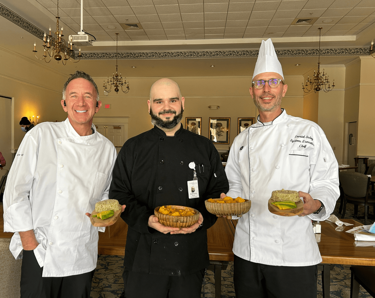 The winner of the inaugural Great Soup-Off was Asbury Normandie Ridge Executive Chef Anthony Mone with his interpretation of Sancocho soup. 